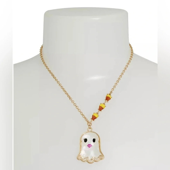 NWT Betsey Johnson Ghost Necklace - Picture 3 of 8